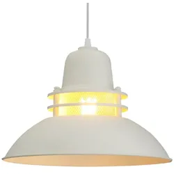 Bamyum Leuchtturm Pendelleuchte, E27 Fassung, 34 cm, Weiß Lampe