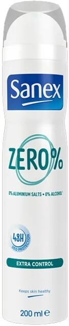 Sanex Zero% Extra Control Desodorizante 48H Spray 200 ml