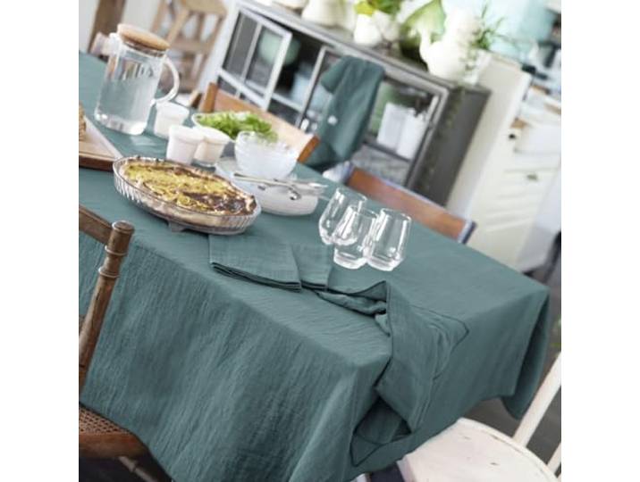 Nappe Rectangle 150x350 cm Gaze de Coton Canard