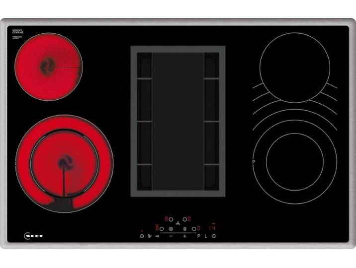 Neff N 70, Kochfeld mit Abzug, 80 cm, Mit Rahmen aufliegend, T18BD3AN0