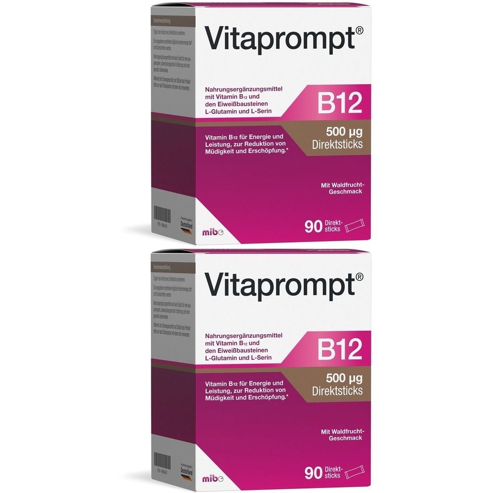 Vitaprompt B12 500 µg Direktsticks 2x 2x90 St Beutel