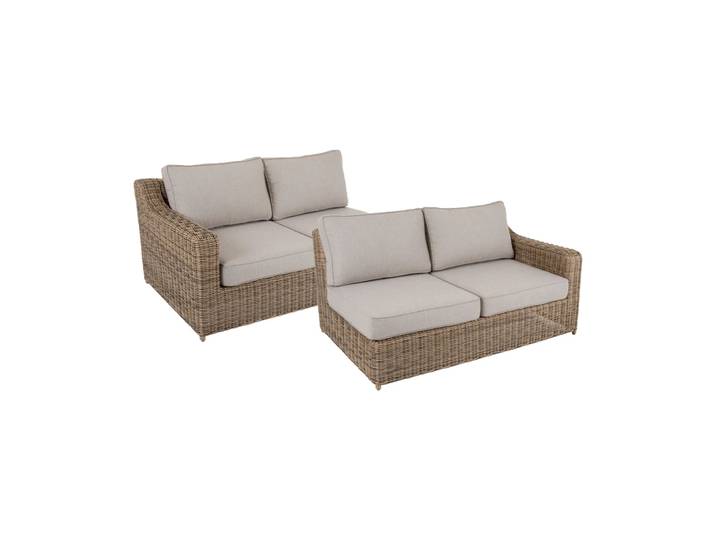 Brafab Glendon Sofa-Modul Rustic-beige, Abschluss rechts und links 2-teilig