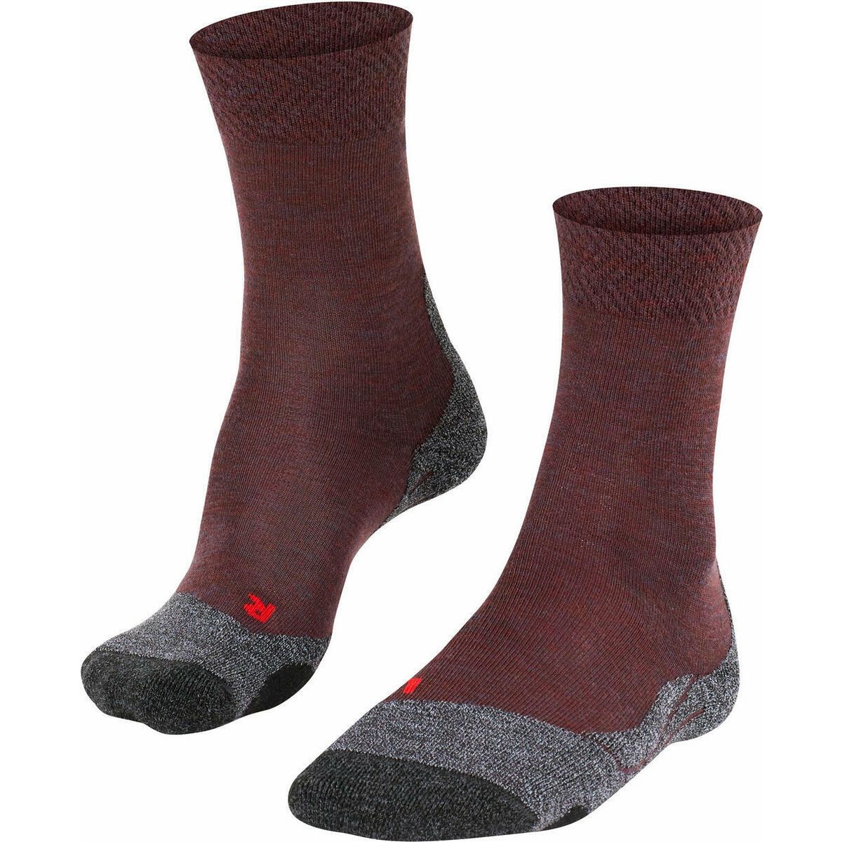 Falke TK2 Explore Melange Damen Trekking Socken winetasting (8546) 41-42 16163-8546-41-42