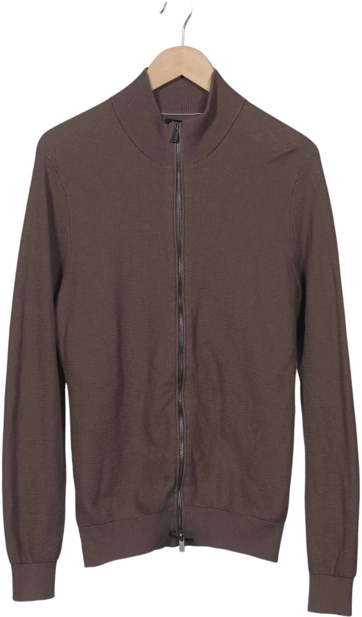 Massimo Dutti Herren Strickjacke, Braun, Gr. XL, Baumwolle - Second Hand