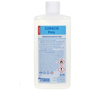Curacid Desinfektionsmittel 110211, Poly, für Hände, alkoholisch, Euroflasche 500 ml