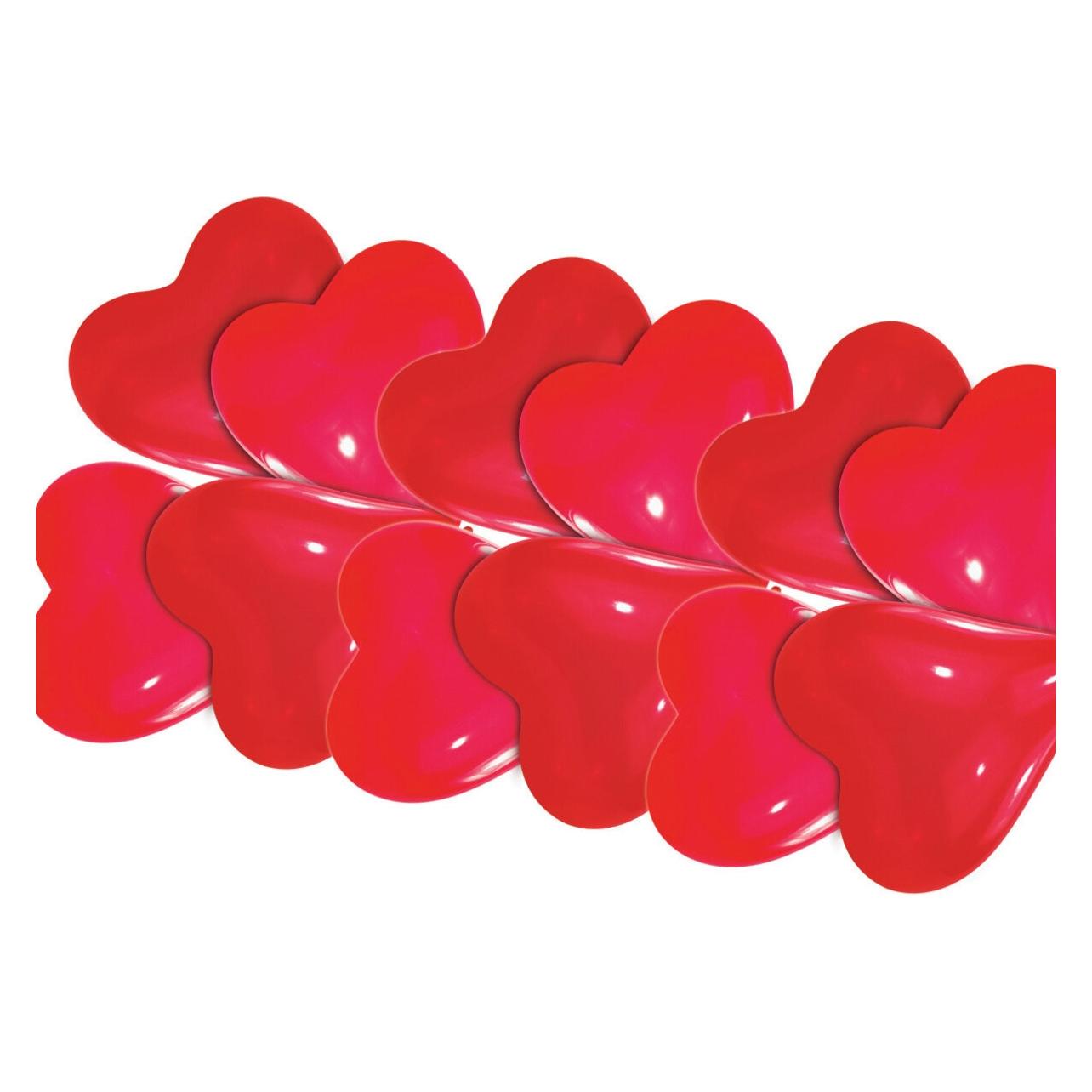Amscan Luftballons Herz 20cm rot 10er (10x) (INT996561)
