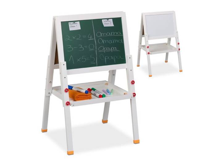 Relaxdays Kinderstandtafel mit Whiteboard