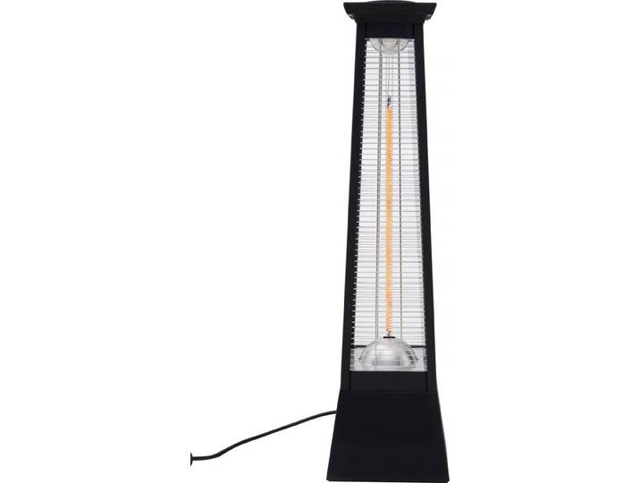 Chauffage électrique radiant en fibre de carbone \ Volcano\ - 2000W - Noir