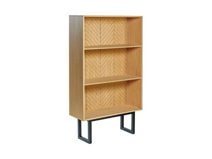 Grosses Design Regal „Camden Herringbone“ Eiche Natural, Schwarz MR.WOOD