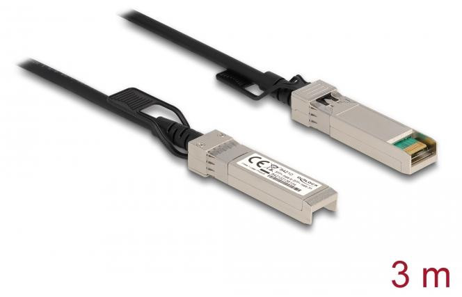 Delock Twinax SFP+ naar SFP+ kabel, 3 meter