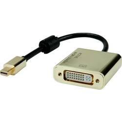 ROLINE GOLD 4K Mini DisplayPort-DVI Adapter, Aktiv, v1.2, Mini DP ST - DVI BU 12.03.3176