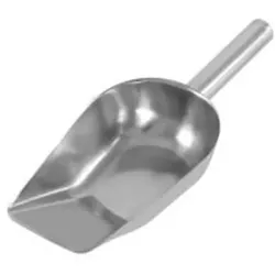 500 ml Mehlschaufel aus Edelstahl, ideal für trockene Zutaten – Equipementpro