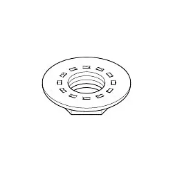 Dornbracht 6-kt.-Mutter mit Bund G1/2 09231001090 092310010 1/2"