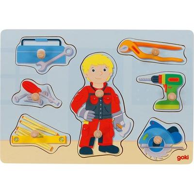 Steckpuzzle Handwerker