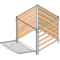 Bellissa, Komposter + Gartensack, Komposter Holz/Metall mit Sieb (1000 l)