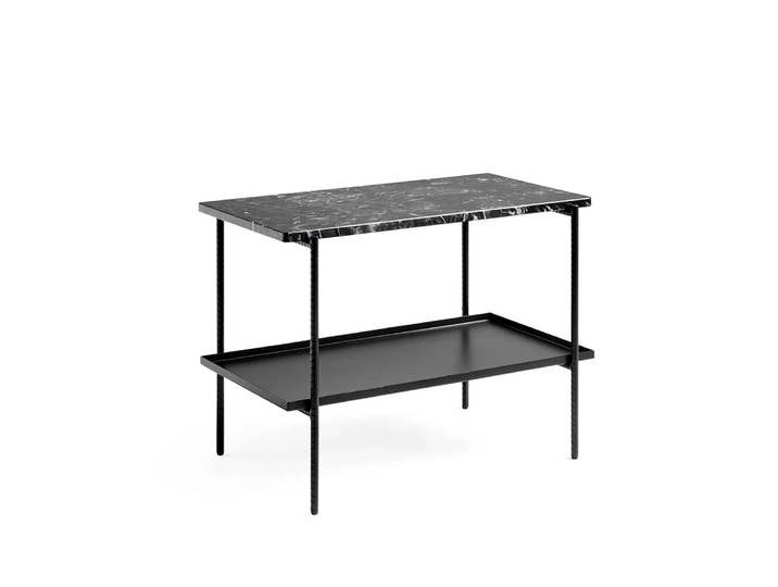 HAY Rebar Beistelltisch 75x44x55 cm Black marble-black