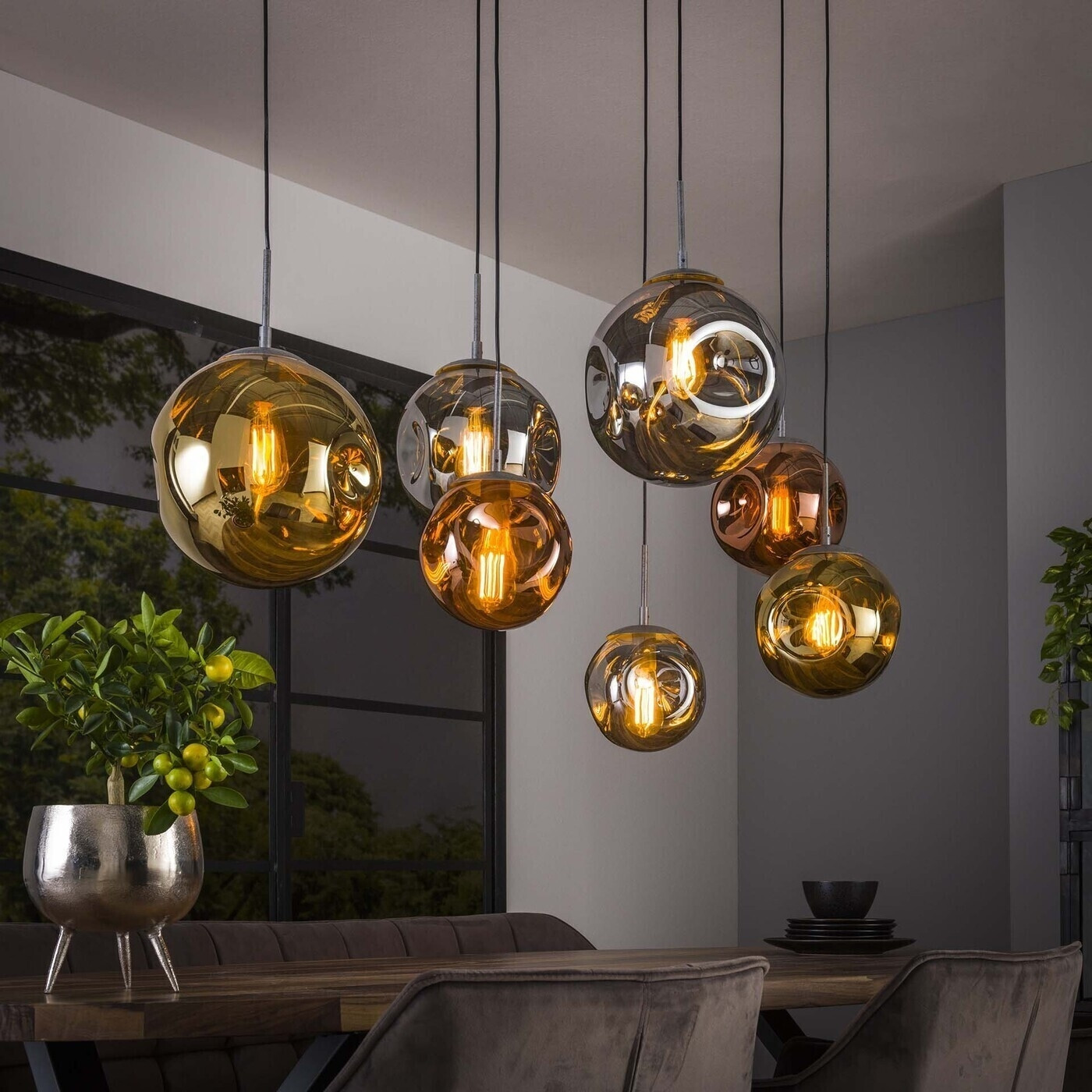 Stellar Hanglamp 4+3 van Giga Meubel
