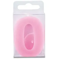 Stumpen in Form der Zahl 0 - Mini, rosa