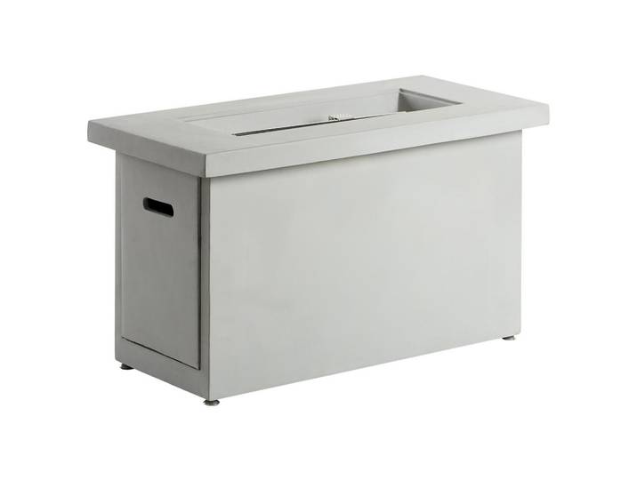 Beliani Feuerstelle Grau Ambrim, Stein, 108x62x51 cm, Gartenmöbel, Feuerschalen & Feuerkörbe