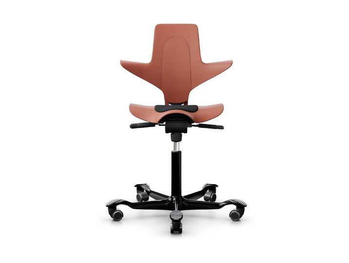 Schreibtischstuhl Capisco Puls 8010 , rosa (altrosa), Aluminium, Kunststoff, Polyester, Stühle, Schreibtischstuhl
