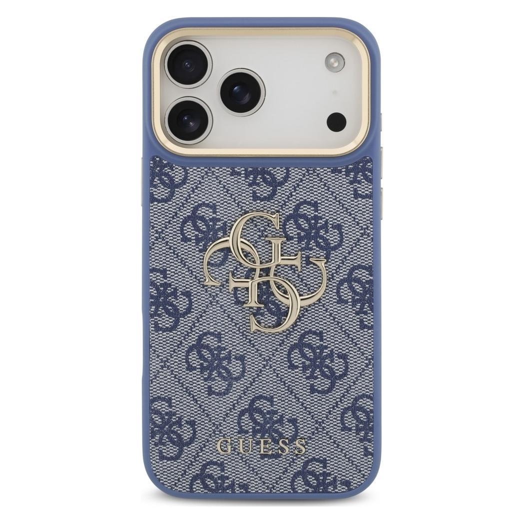 Guess - Grosses 4G-Classic-Logo & grosse Metallknöpfe am Armband (GUHCP18XP4G4BCSB) - iPhone 18 Pro Max - (Apple iPhone 17 Pro Max, Apple iPhone 18 Pro Max) (GUE005840)