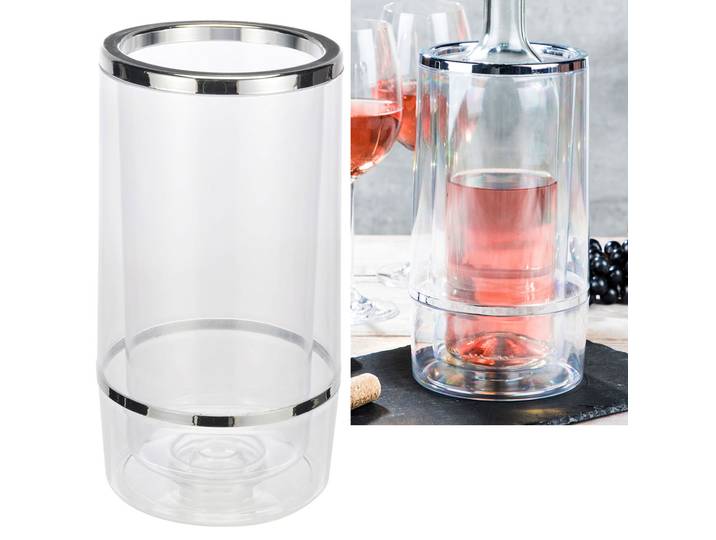 Weinkühler, transparent für Flaschen bis Ø 9 cm