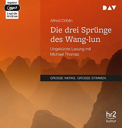 Alfred Döblin - Die drei Sprünge des Wang-lun: Ungekürzte Lesung (2 mp3-CDs) - Preis vom 17.10.2026 19:25:27 h