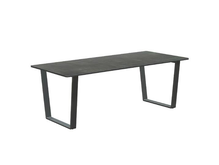Lola Kufentisch Edelstahl dark grey pulverbeschichtet mit