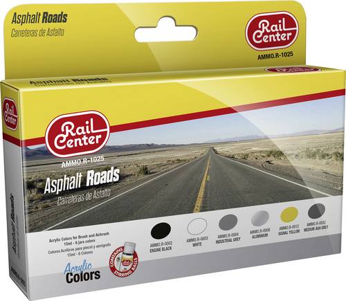 Rail Center AMMO.R-1025 Modellbau-Farbe Asphaltierte Straßen 1 Set