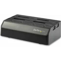 StarTech 4-Bay SATA HDD Docking Station - For 2.5, Festplattengehäuse, Schwarz