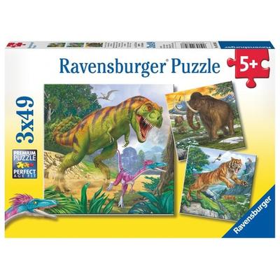 Puzzle Ravensburger Herrscher der Urzeit 3 X 49 Teile