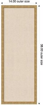 Amanti Art Neutral Weave Canvas Magnetic Board, Mila Framed Memo Board