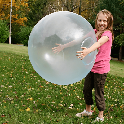 Playful Picks Amazing XL Indestructible Bubble Ball Perfect Birthday Gift For Kids, Durable & Fun Balloon Toy Blue 60cm