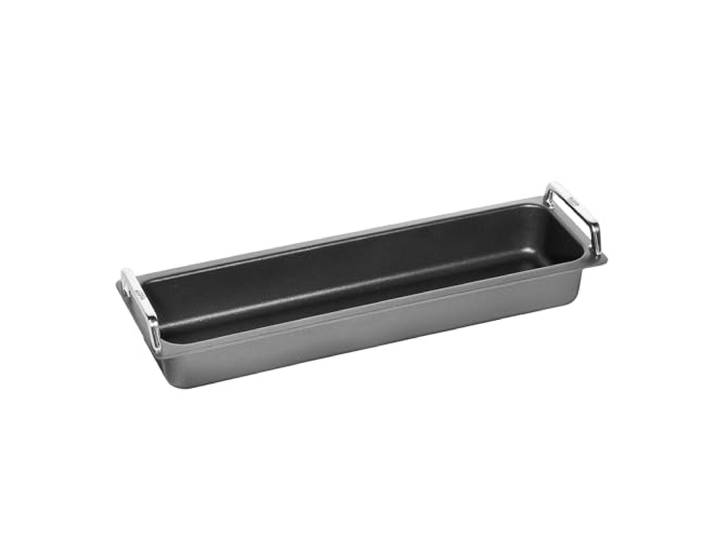 AMT Gastroguss Klaus grillt Gastronorm-Bräter 2/4 mit Edelstahlgriffen, AMZN-KG-55316G
