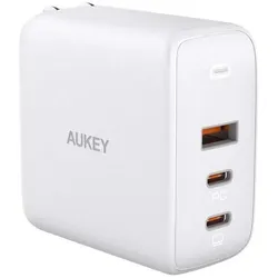 Aukey Omnia Mix3 (90 W, 3 Ports), USB Ladegerät, Weiss