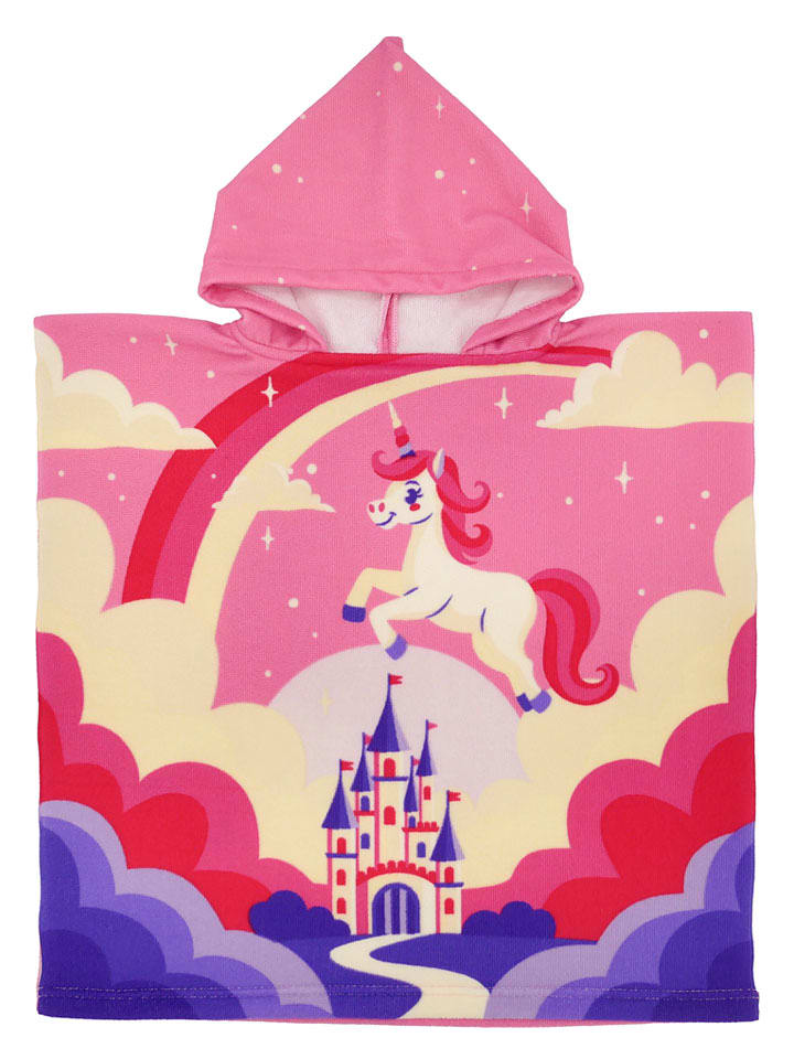 Le Comptoir de la Plage Badeponcho ''Fairy'' in Rosa - (L)60 x (B)60 cm - onesize