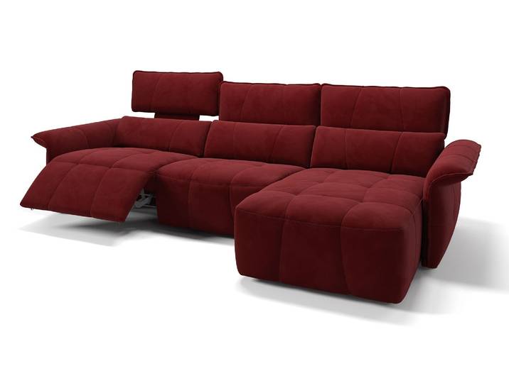 Stoff Eckcouch ADRIA Relaxfunktion Ecksofa