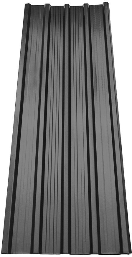 Dakota Fields Steel Roofing Kit Black 115cm H x 45cm W x 0.48cm D