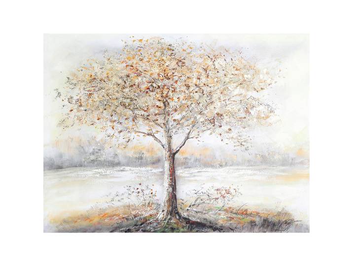 Monee Ölgemälde, Mehrfarbig, Landschaft und Natur, rechteckig, 118x80 cm, Handmade in Europe, handgemalt, einfache und schnelle Anbringung, Bilder & Rahmen, Bilder, Ölbilder