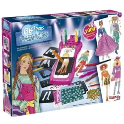 Lansay Malspiel – – Blopens – Mon Atelier Mode – 20 Schablonen – ab 7 Jahren
