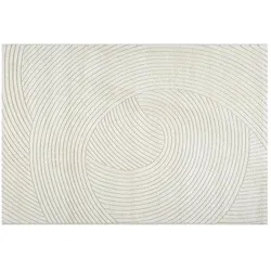 Webteppich  Elio , creme , Synthetische Fasern , Maße (cm): B: 80 H: 1,4