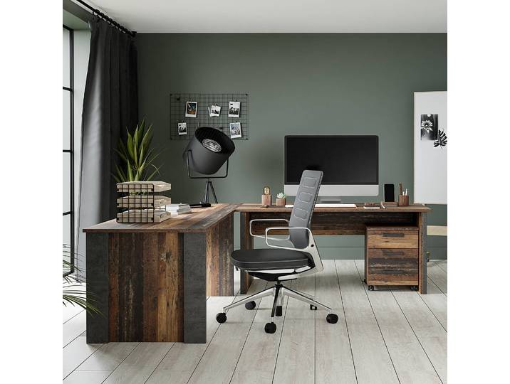 Eckschreibtisch Clifford 223 x 223cm Braun