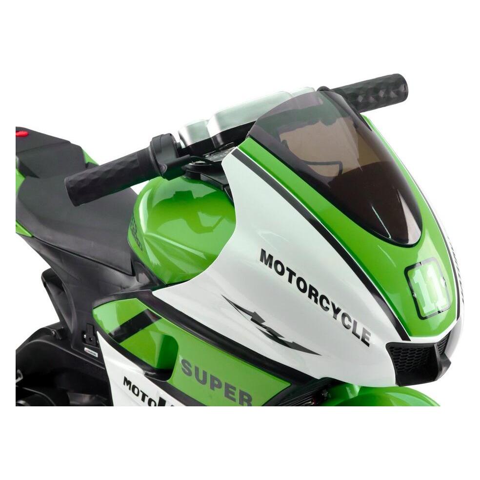 Lean Toys Elektromotorrad für Kinder Moto V6 HT-5188, grün (HT-5188)