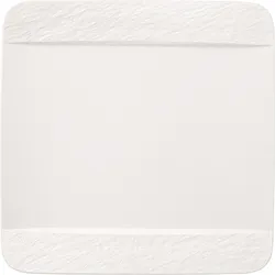 Manufacture Rock Blanc Teller für Mittagsgerichte 28 cm quadratisch