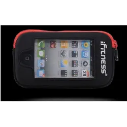 IFitness iPhone-Tasche OA ADP03 SCHWARZ/ROT IFIT-0197, Smartphone Sportarmband, Rot, Mehrfarbig, Schwarz