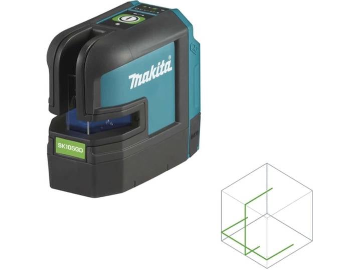 Makita Akku-Kreuz Linienlaser gn ohne Akku+Lader SK105GDZ