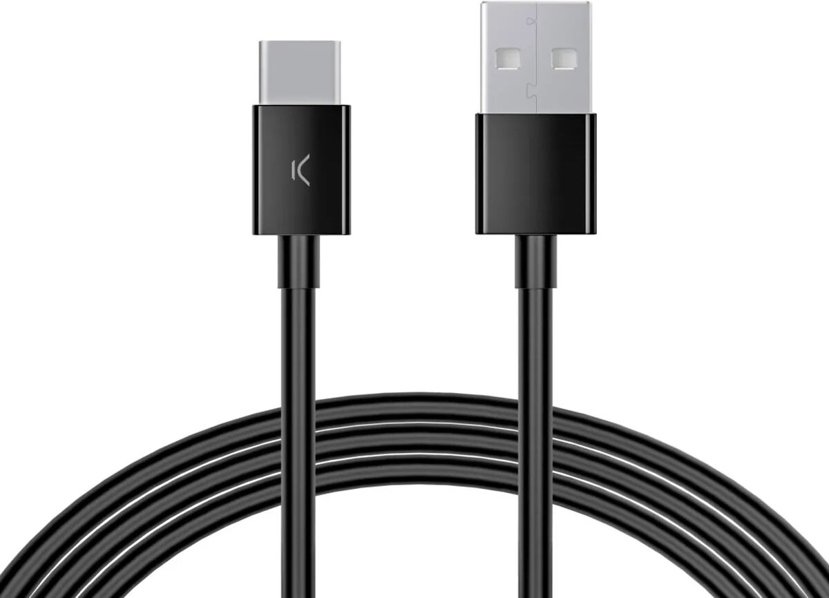 Ksix Bxcusbc04 Negro / Cable De Carga Y Datos Usb-A A Usb-C / 25W / 3M