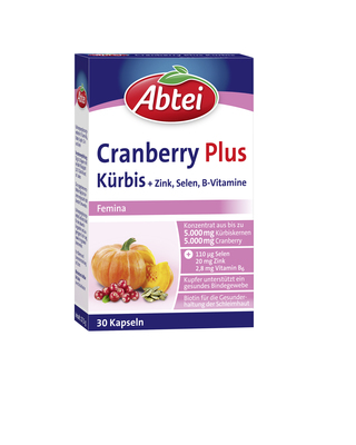 Perrigo Deutschland GmbH ABTEI Kürbis Plus Cranberry Kapseln 27,5 g 11111300