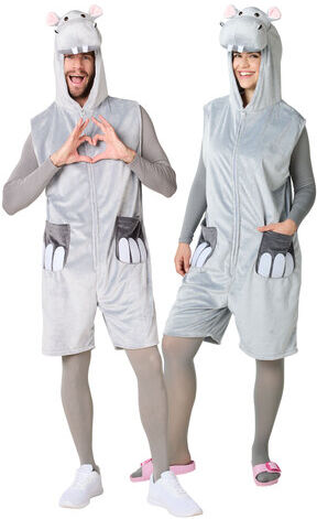 buttinette Overall "Nilpferd" unisex, grau