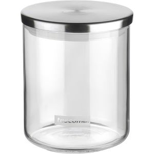 Tescoma Vorratsglas MONTI Lebensmitteldose mit Edelstahldeckel, 0,5 Liter, rund, luftdicht